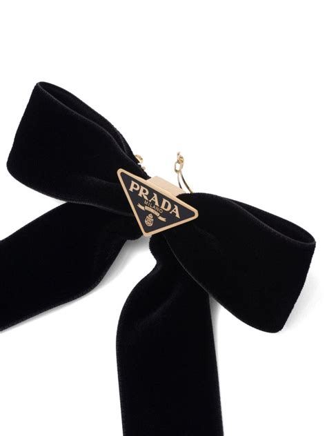 prada velvet hair bow|Black Velvet Hair Clip .